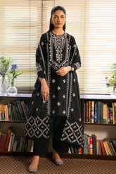 CROSS STITCH- 3PC DHANAK EMBROIDERED SHIRT DHANAK EMBROIDERED DUPATTA AND TROUSER-ADR-3284