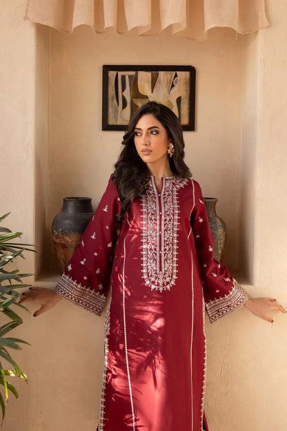 BATIK-2PC SEQUIN LAWN EMBROIDERED SHIRT WITH SEQUIN LAWN EMBROIDERED TROUSER-ADR-3473