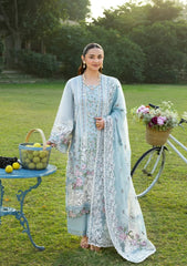 ELAF-3PC DHANAK EMBROIDERED SHIRT WITH DHANAK EMBROIDERED SHAWL AND TROUSER-ADR-5242