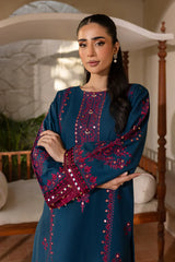 BATIK-2PC SEQUIN LAWN EMBROIDERED SHIRT WITH SEQUIN LAWN EMBROIDERED TROUSER-ADR-3461