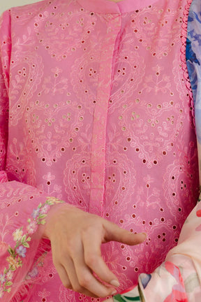 ZARA SHAH JAHAN - 3PC LAWN EMBROIDERED SHIRT WITH MONARK PRINTED DUPATTA AND TROUSER-ADR-