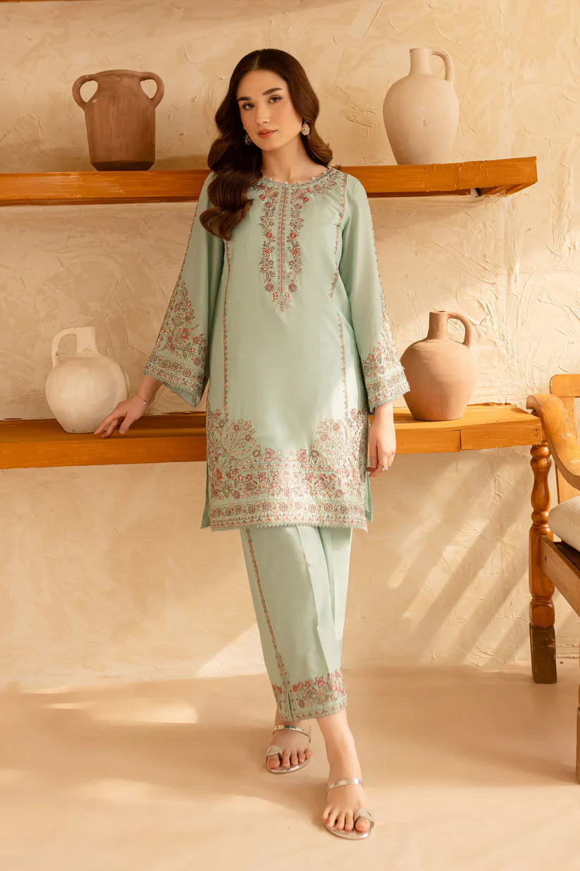 BATIK-2PC SEQUIN LAWN EMBROIDERED SHIRT WITH SEQUIN LAWN EMBROIDERED TROUSER-ADR-3478