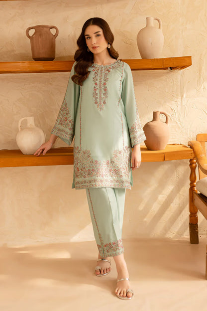 BATIK-2PC SEQUIN LAWN EMBROIDERED SHIRT WITH SEQUIN LAWN EMBROIDERED TROUSER-ADR-3478