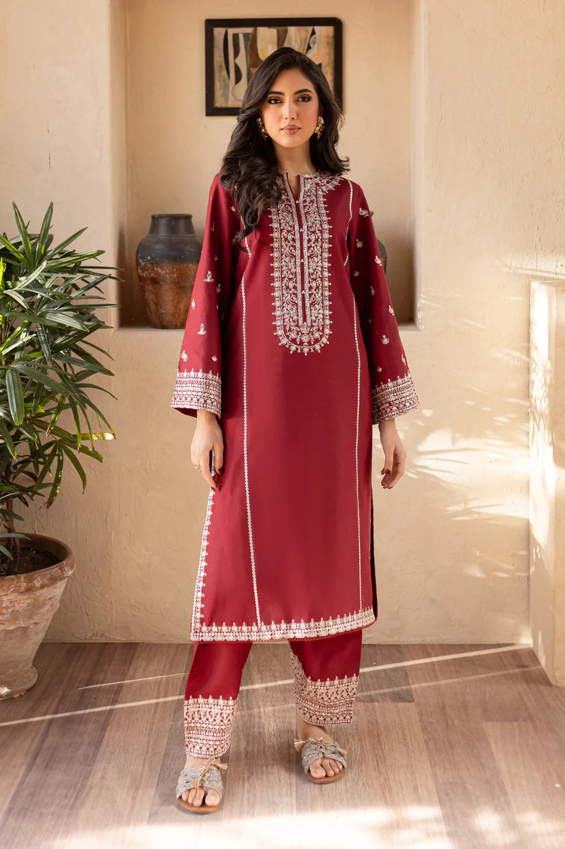 BATIK-2PC SEQUIN LAWN EMBROIDERED SHIRT WITH SEQUIN LAWN EMBROIDERED TROUSER-ADR-3473