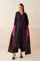 BAROQUE-3PC KHADDAR PRINTED SHIRT WITH KHADDAR PRINTED DUPATTA AND PRINTED TROUSER-ADR-2659