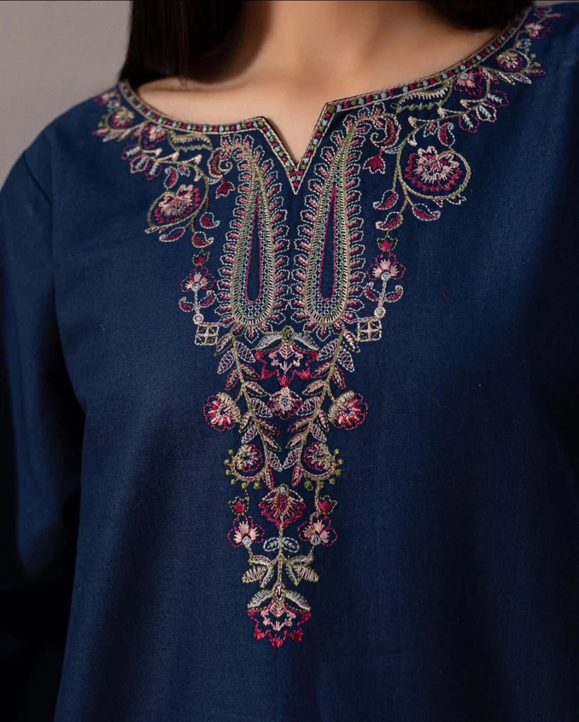 BATIK - 2PC LAWN EMBROIDERED SHIRT AND EMBROIDERED TROUSER -ADR-3484