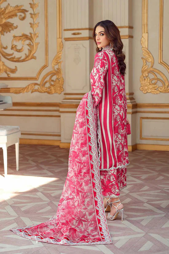 CHARIZMA-3PC KARANDI PRINTED SHIRT WITH KARANDI PRINTED DUPATTA AND TROUSER-ADR-2580
