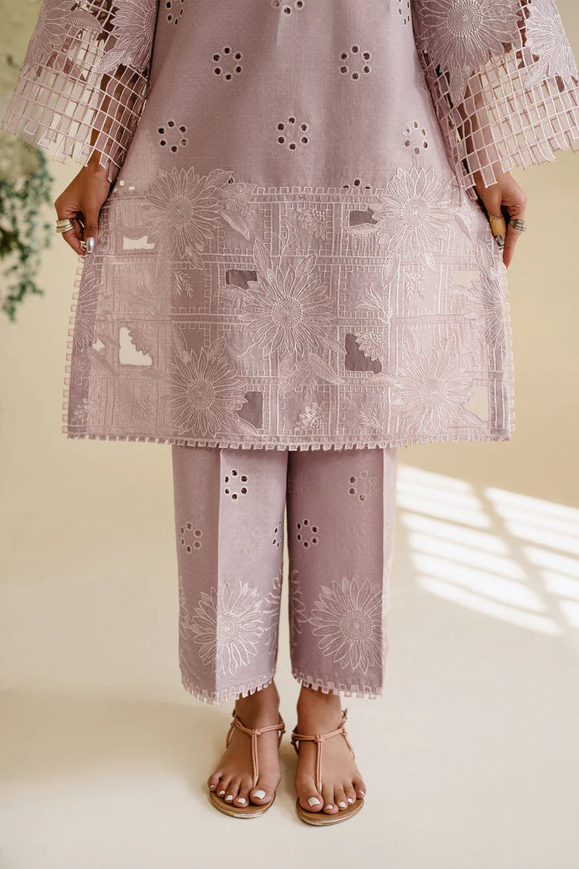 IZNIK-3PC LAWN EMBROIDERED SHIRT WITH KHAADI NET DUPATTA & TROUSER-ADR-3779