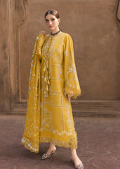 CRIMSON-3PC DHANAK EMBROIDERED SHIRT WITH WOOL PRINTED EMB SHAWL AND TROUSER-ADR-5189