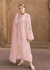 CRIMSON-3PC DHANAK EMBROIDERED SHIRT WITH WOOL PRINTED EMB SHAWL AND TROUSER-ADR-5190