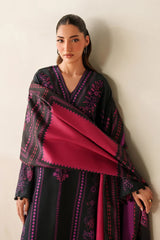 BAROQUE-3PC KHADDAR PRINTED SHIRT WITH KHADDAR PRINTED DUPATTA AND PRINTED TROUSER-ADR-2659