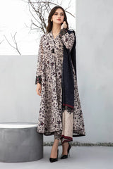 BAROUQE-3PC KHADDAR PRINTED SHIRT WITH KHADDAR PRINT DUPATTA AND PRINT TROUSER-ADR-2560