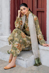 BAROUQE-3PC KARANDI PRINTED SHIRT WITH KARANDI PRINTED DUPATTA AND TROUSER-ADR-2579