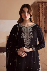 BATIK-3PC DHANAK EMBROIDERED SHIRT WITH CHIFFON EMBROIDERED DUPATTA AND TROUSER ADR-4155