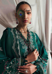 REPUBLIC WOMENWEAR 3PC DHANAK EMBROIDERED SHIRT WITH DHANAK EMB SHAWL AND DHANAK TROUSER-ADR-4251