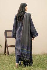 BAROQUE-3PC KHADDAR PRINTED SHIRT WITH KHADDAR PRINT DUPATTA AND PRINT TROUSER-ADR-2631