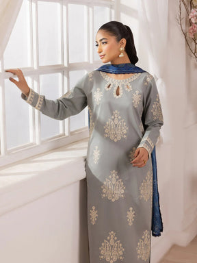 MOHAGNI-3PC LAWN EMBROIDERED SHIRT WITH MONARK PRINTED DUPATTA AND TROUSER-ADR-3741
