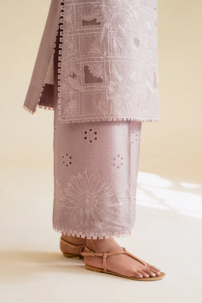 IZNIK-3PC LAWN EMBROIDERED SHIRT WITH KHAADI NET DUPATTA & TROUSER-ADR-3779
