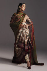 ZARA SHAH JAHAN-3PC DIGITAL PRINTED FROCK WITH SILK PRINTED DUPATTA & DYED TROUSER-ADR-068
