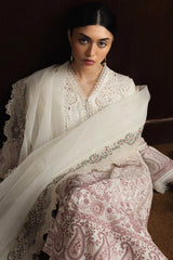 ZARA SHAHJAHAN-3PC LAWN EMBROIDERED SHIRT WITH KHADDI NET EMB DUPATTA AND EMB TROUSER-ADR-4893
