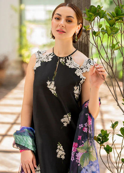 ASIFA NABEEL-3PC LAWN PRINT EMBROIDERED SHIRT WITH CHIFFON PRINT DUPATTA AND PRINT TROUSER-ADR-2515