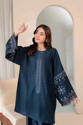 JAMIZ-2PC DHANAK EMBROIDRED SHIRT WITH AND TROUSER-ADR-3274