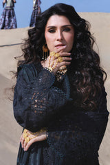 NUREH-3PC LAWN HEAVY EMBROIDERED SHIRT WITH CHIFFON PRINTED EMBR DUPATTA AND TROUSER-ADR-4786