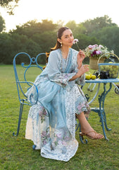 ELAF-3PC DHANAK EMBROIDERED SHIRT WITH DHANAK EMBROIDERED SHAWL AND TROUSER-ADR-5242