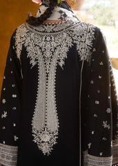 HUSSAIN REHAR-3PC DHANAK EMBROIDERED SHIRT WITH COTTON NET EMBROIDERED DUPATTA AND EMB TROUSER-ADR-4196