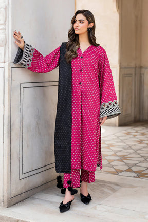 CHARIZMA- 3PC KARANDI PRINTED SHIRT WITH KARANDI PRINTED DUAPTTA AND TROUSER -ADR-1049