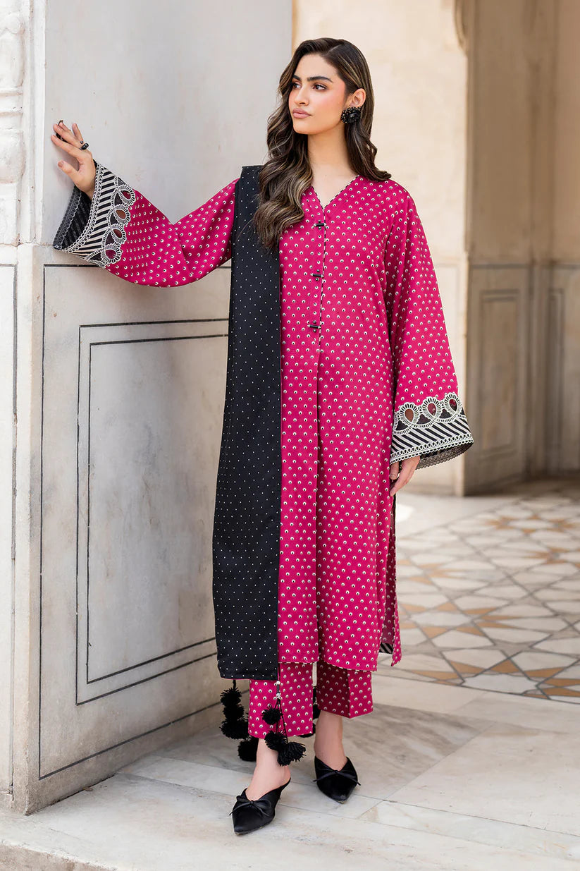 CHARIZMA- 3PC KARANDI PRINTED SHIRT WITH KARANDI PRINTED DUAPTTA AND TROUSER -ADR-1049