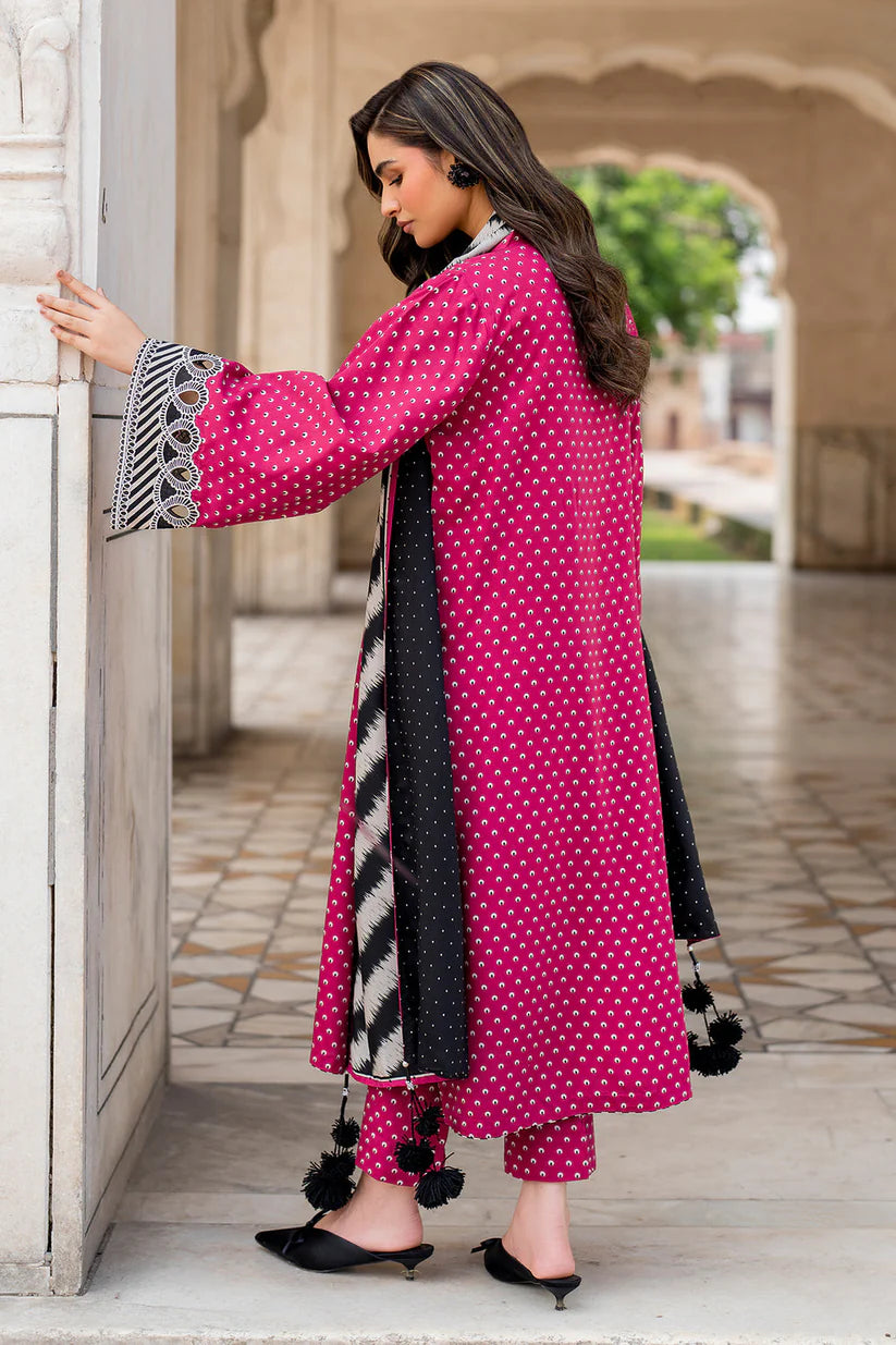 CHARIZMA- 3PC KARANDI PRINTED SHIRT WITH KARANDI PRINTED DUAPTTA AND TROUSER -ADR-1049