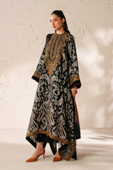 BAROQUE-3PC VISCOSE PRINTED EMB SHIRT WITH VISCOSE PRINTED DUPATTA AND TROUSER-ADR-2639