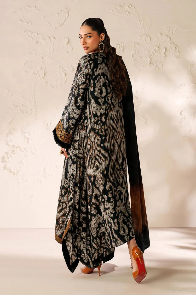 BAROQUE-3PC VISCOSE PRINTED EMB SHIRT WITH VISCOSE PRINTED DUPATTA AND TROUSER-ADR-2639