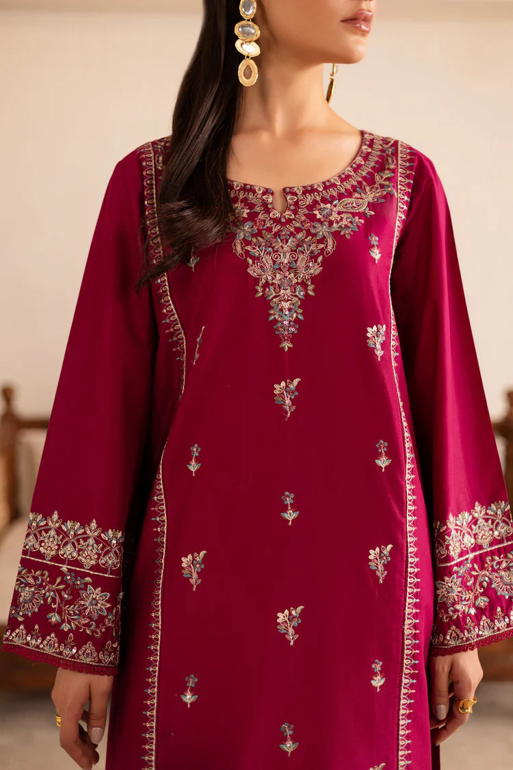 BATIK -2PC DHANAK EMBROIDERED SHIRT AND EMBROIDERED TROUSER-ADR-110