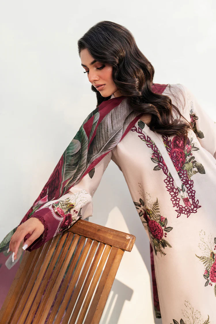IZNIK-3PC KARANDI PRINTED SHIRT WITH KARANDI PRINTED DUPATTA AND TROUSER-ADR-2572
