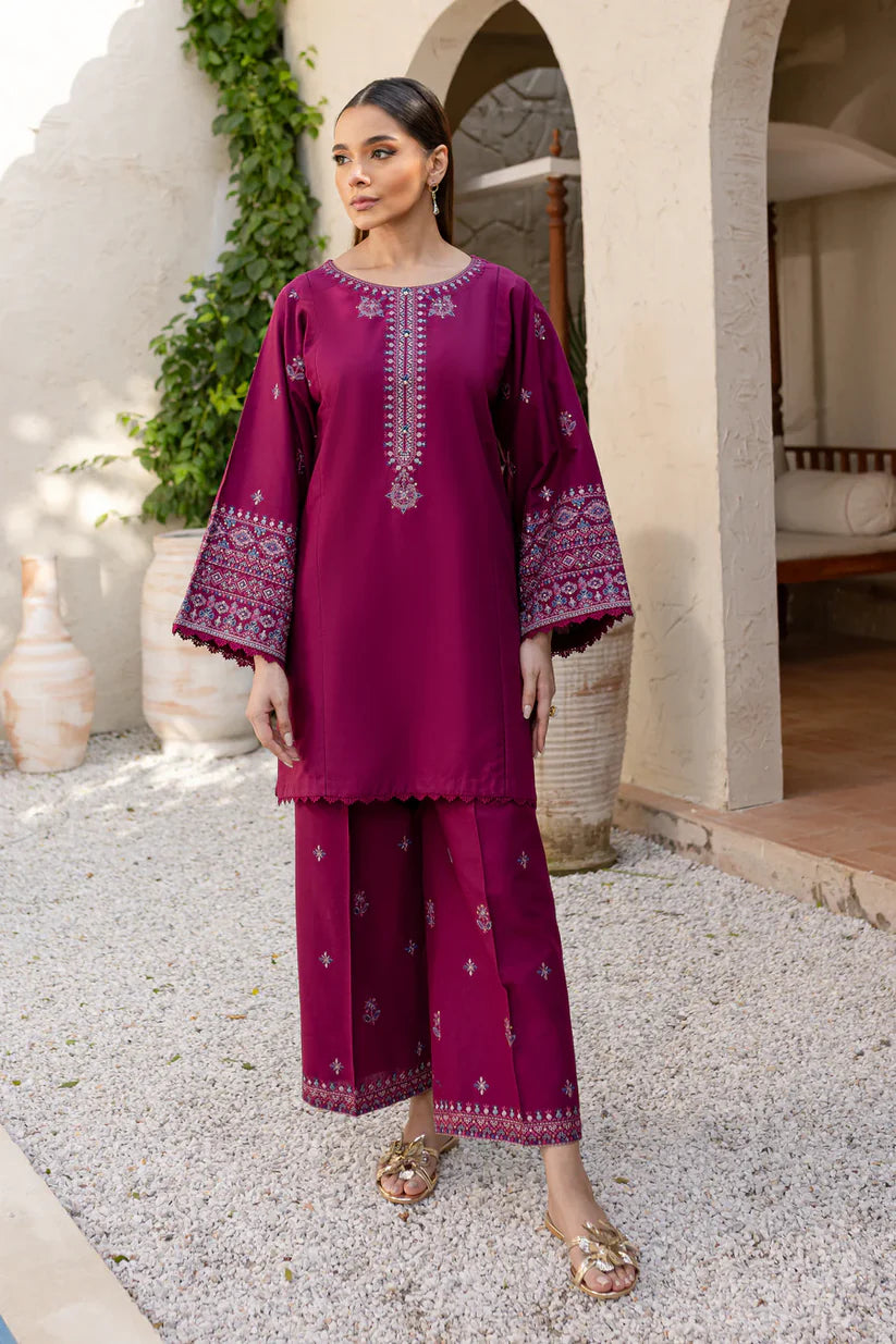 BATIK-2PC DHANAK SEQUENCE EMBROIDERED SHIRT WITH SEQUIN EMB TROUSER-ADR-116