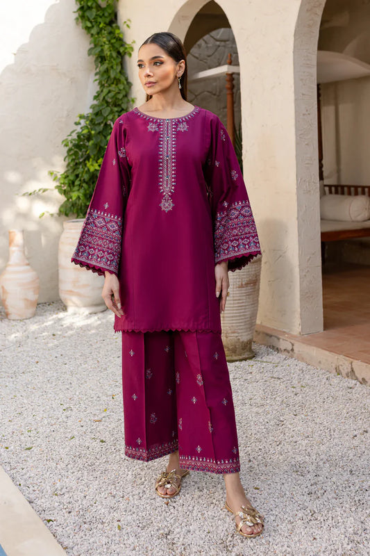 BATIK-2PC DHANAK SEQUENCE EMBROIDERED SHIRT WITH SEQUIN EMB TROUSER-ADR-116