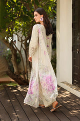 IZNIK-3PC LAWN EMB PRINTED SHIRT WITH SILK PRINTED DUPATTA & PRINTED TROUSER-ADR-044