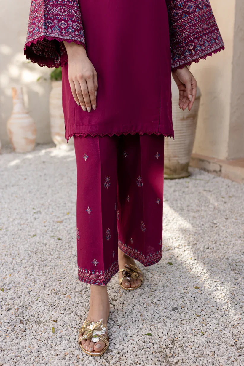 BATIK-2PC DHANAK SEQUENCE EMBROIDERED SHIRT WITH SEQUIN EMB TROUSER-ADR-116