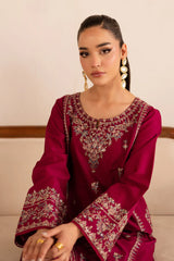 BATIK -2PC DHANAK EMBROIDERED SHIRT AND EMBROIDERED TROUSER-ADR-110