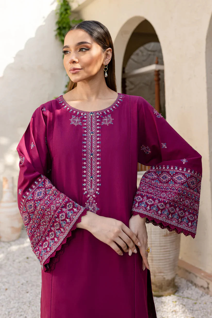 BATIK-2PC DHANAK SEQUENCE EMBROIDERED SHIRT WITH SEQUIN EMB TROUSER-ADR-116