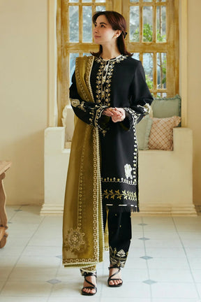 ZARA SHAH JAHAN - 3PC LAWN EMBROIDERED SHIRT WITH ORGANZA EMBROIDERED DUPATTA AND TROUSER-ADR-2741