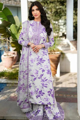 BAROQUE-3PC KHADDAR PRINTED EMB SHIRT WITH KHADDAR PRINT EMB DUPATTA AND PRINT TROUSER-ADR-2562