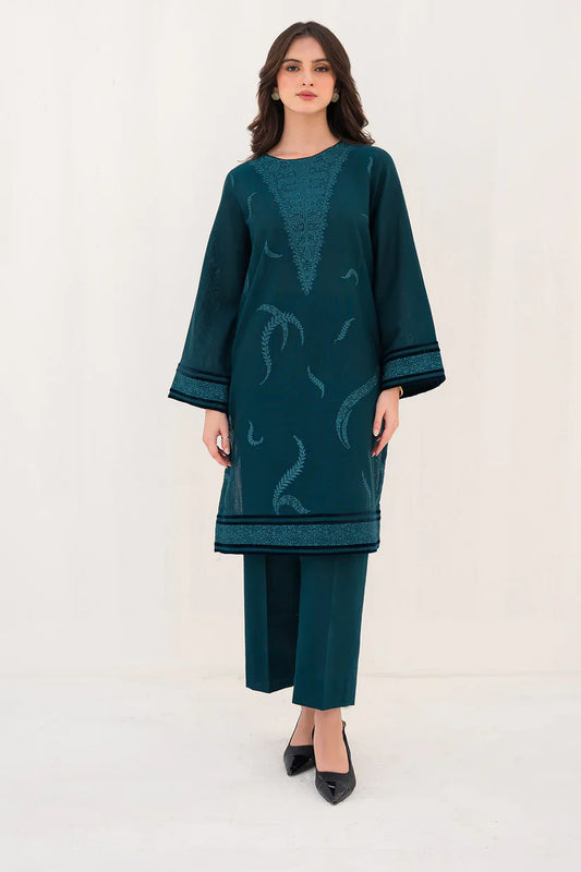 JAZMIN 2PC -DHANAK HEAVY EMBROIDERED WITH HEAVY EMBROIDERED SLEEVES -ADR-3121