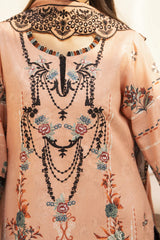 ADORE-3PC KARANDI PRINTED EMBROIDERED SHIRT WITH KARANDI PRINTED EMB SHAWL & PRINTED TROUSER-ADR-