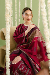 SAPPHIRE-3PC LAWN EMBROIDERED SHIRT WITH CHIFFON PRINTED DUPATTA AND TROUSER-ADR-4627