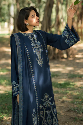 ASIM JOFA- 3PC LAWN EMBROIDERED SHIRT WITH CHIFFON EMBROIDERED DUPATTA AND TROUSER -ADR-3659