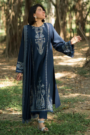 ASIM JOFA- 3PC LAWN EMBROIDERED SHIRT WITH CHIFFON EMBROIDERED DUPATTA AND TROUSER -ADR-3659
