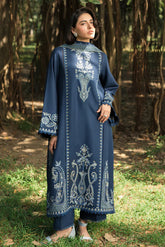 ASIM JOFA- 3PC LAWN EMBROIDERED SHIRT WITH CHIFFON EMBROIDERED DUPATTA AND TROUSER -ADR-3659